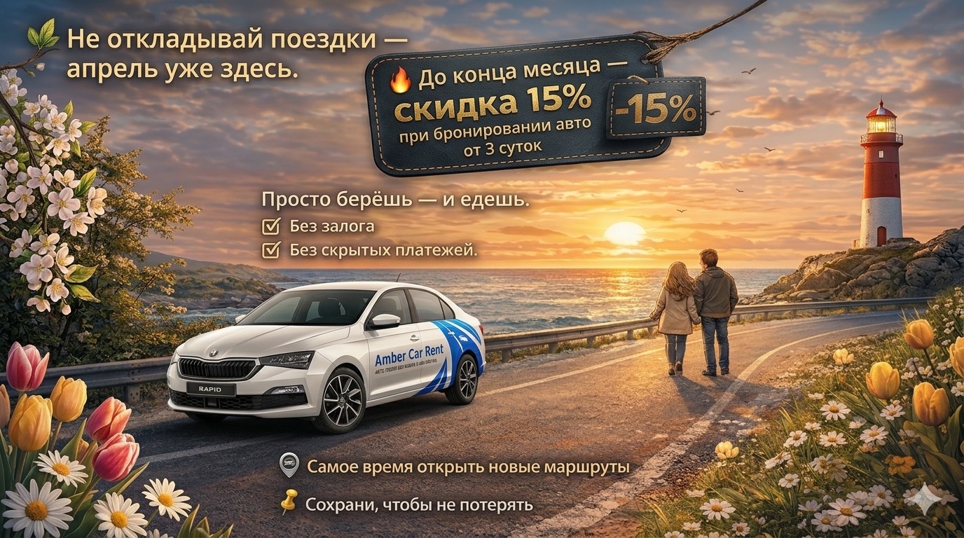 Скидка 15% при бронировании от 3х суток