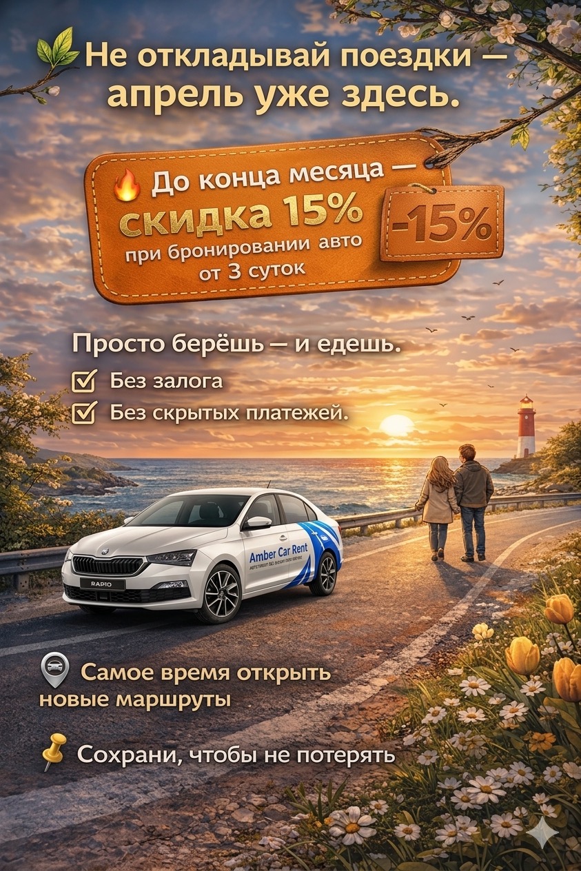 Скидка 15% при бронировании от 3х суток